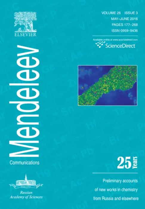 Mendeleev Communications, 2016, Volume 26, Issue 3
