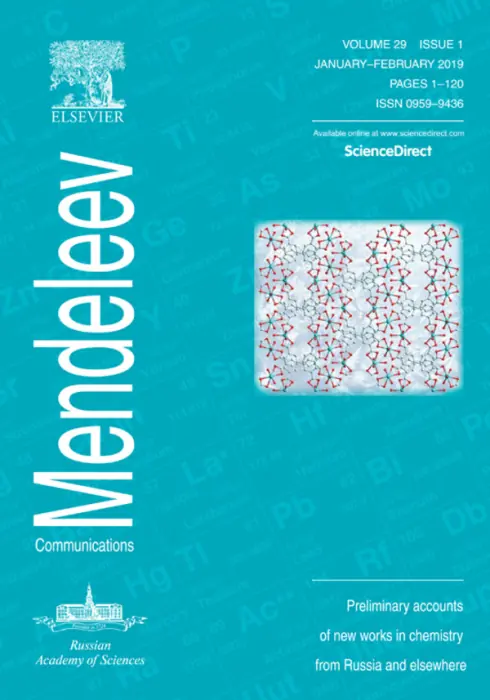 Mendeleev Communications, 2019, Volume 29, Issue 1