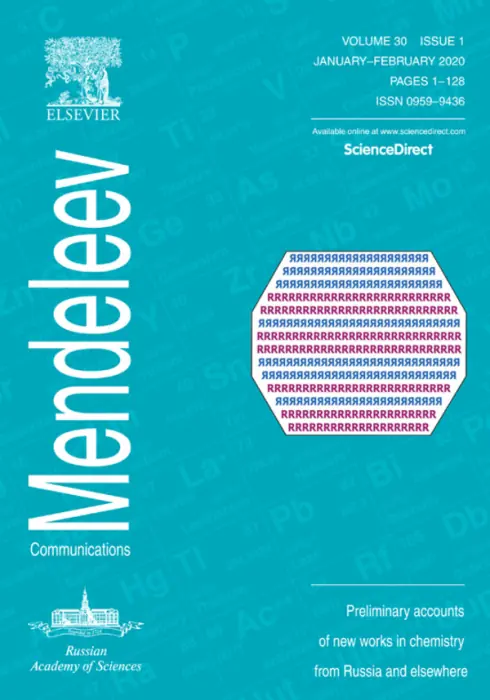 Mendeleev Communications, 2020, Volume 30, Issue 1